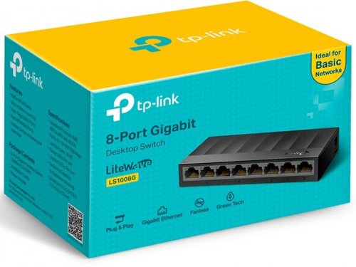 מתג שולחני TP-Link 8 Port 10/100/1000Mbps LS1008G