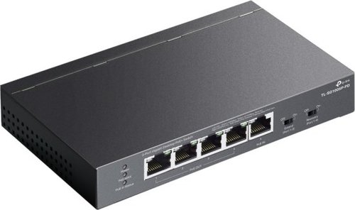 מתג שולחני TP-Link 5-Port Gigabit with 4-Port PoE+ TL-SG1005P-PD