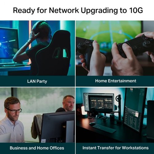 מתג 5 יציאות TP-Link 10G Multi Gigabit TL-SX105 V1
