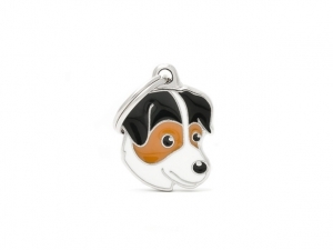 תג שם כלב ג'ק ראסל טרי קולור JACK RUSSELL