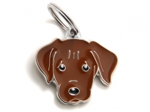 תג שם כלב לברדור חום CHOCOLATE LABRADOR