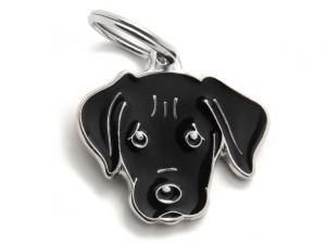 תג שם כלב לברדור שחור BLACK LABRADOR