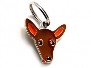 תג שם כלב פינצ'ר חום  PINSCHER BROWN