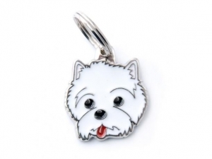 תג שם כלב וסט היילנד וייט טרייר WEST HIGHLAND WHITE TERRIER