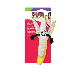 צעצוע לחתול בובת בננה של קונג עם קטניפ KONG Better Buzz