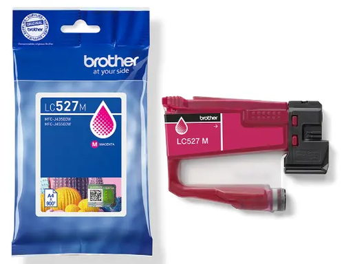 ראש דיו מקורי אדום Brother LC527M (900 דף)