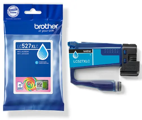 ראש דיו מקורי כחול Brother LC527XLC (2,000 דף)
