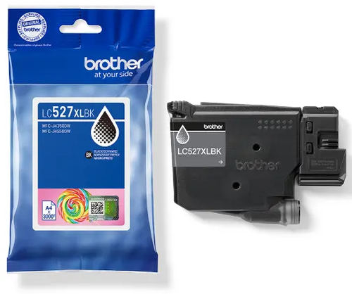 ראש דיו מקורי שחור Brother LC527XLBK (3,000 דף)