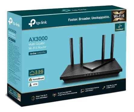 ראוטר TP-LINK Archer AX55 Pro AX3000 Wi-Fi 6 Router