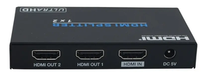 מפצל HDMI 2.0 מוגבר ל-2 מסכים בו זמנית, תומך 4K@60Hz 4:4:4 + HDCP2.2 HDSP02V2