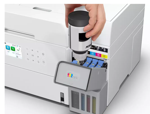 מדפסת הזרקת דיו משולבת Epson EcoTank L6376 - ללא פקס - צבע לבן