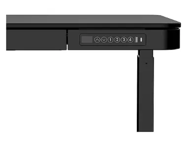 שולחן חכם מתכוונן בגודל 120X60 Smarter ET119W-C - צבע שחור