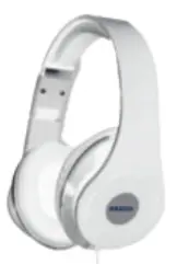 אוזניות קשת מתקפלות R-769 מותג RAZINK - צבע לבן