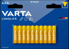 סוללות VARTA AAA - כמות בחבילה 10 יח'