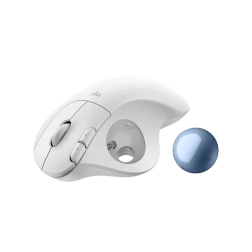  עכבר ארגונומי בצבע אופווייט LOGITECH ERGO M575S WIRELESS TRACKBALL 