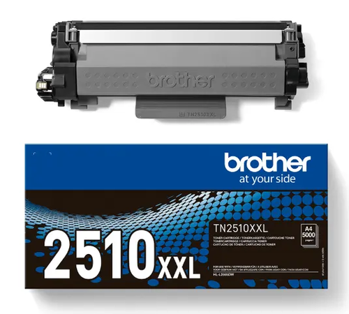 טונר שחור מקורי Brother TN2510XXL (5,000 דפים) מתאים ל-L2980DW בלבד !!