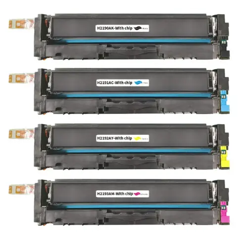 סט 4 טונרים תואם HP 219A W2190A-2193A (תפוקת דפים 1,300 בשחור 1,200 בצבע)