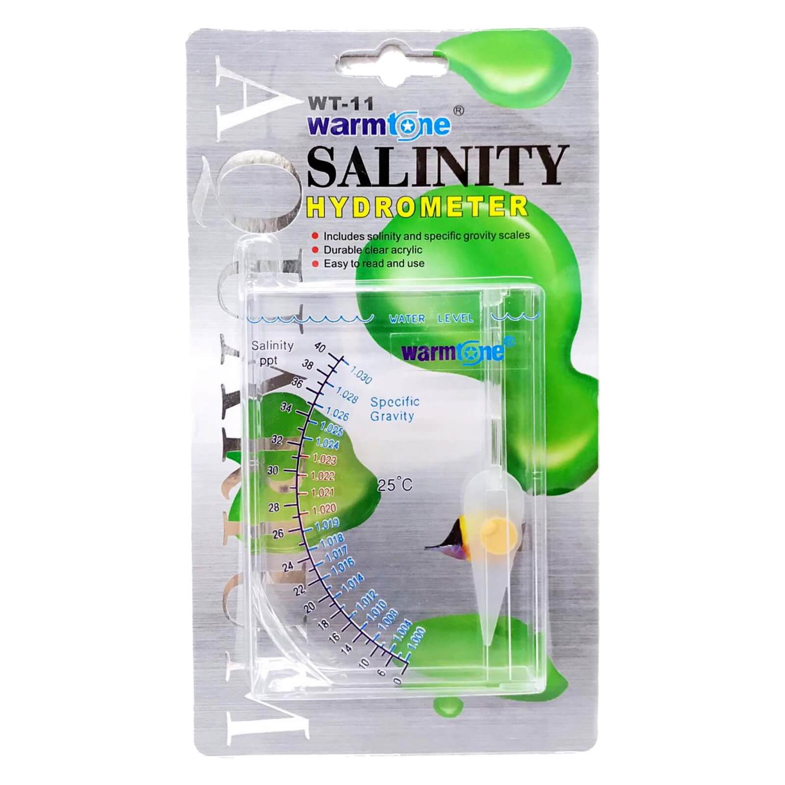 מד מליחות פלסטיק WarmTone Plastic Hydrometer