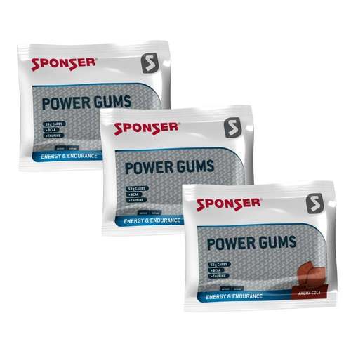 Sponser POWER GUMS סוכריות גומי בטעם קולה - שלישייה | ספונסר