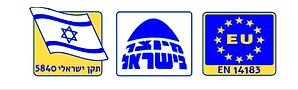 סולם מדרגות מתקפל מאלומיניום 3 שלבים איכותי - חגית HAGIT