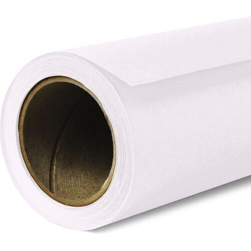 גליל רקע נייר לבן לצילום Savage White 3.5mX33m