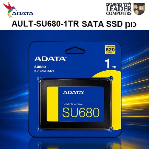 כונן זיכרון פנימי 1TB SATA SSD למחשב נייד ונייח ADATA AULT-SU680-1TR 