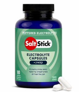 כדורי מלח בתוספת קפאין Saltstick Race Ready Caps Plus 100 (Caffeine) Bottle