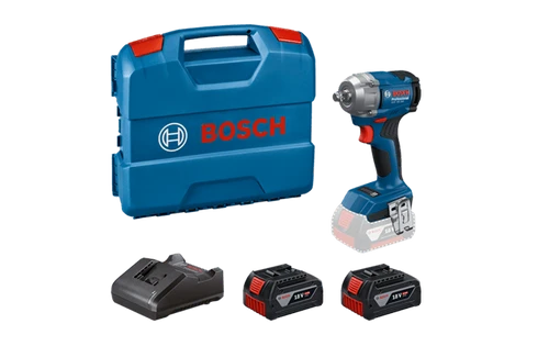 מפתח רטיטה GDS 18V-350 EC 2x4ah LBOXX כולל 2 סוללות 4A ומטען במזוודה