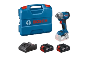 מפתח רטיטה GDS 18V-350 EC 2x4ah LBOXX כולל 2 סוללות 4A ומטען במזוודה