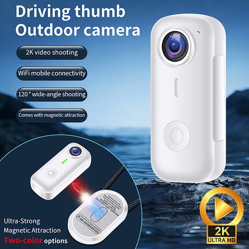 מצלמת כיס מגנטית 4K עם WiFi לצילום ספורט ופעילויות