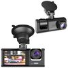 מצלמת דרך לרכב Full HD 1080P עם WiFi ומצלמה קדמית ואחורית