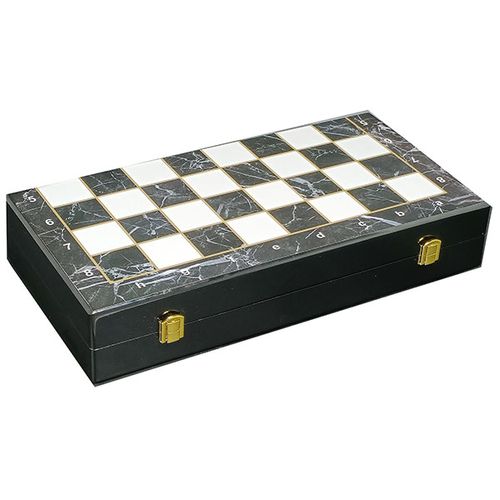 שחמט יוקרתי מתקפל מעץ בגימור פיאנו אלגנטי