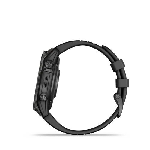 שעון ספורט Garmin Fenix 7 Pro Sapphire Solar Edition 47mm מבט צד שחור