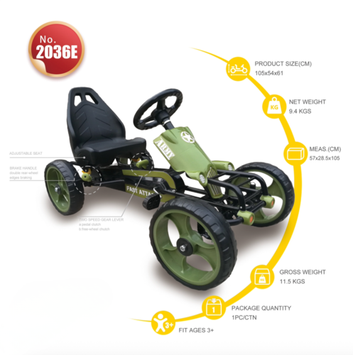 קארטינג פדל גלגלי גומי 2036E