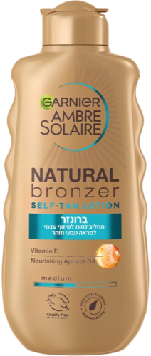 Garnier Natural Bronzer Self-Tan Lotion 175ML גרנייה תחליב לחות לשיזוף עצמי