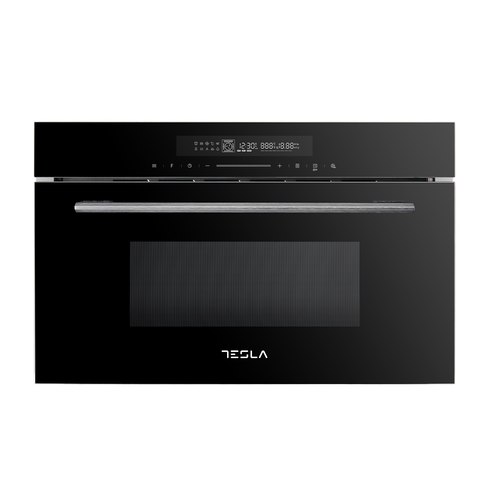 מיקרוגל בנוי גריל MWI3490MBCIS  Tesla - זכוכית שחורה