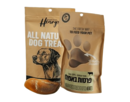 HENRY'S הנריס חטיף לעיסה פרסות בפאלו 100% טבעי 3 יח'