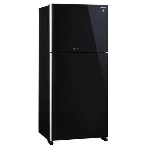 מקרר מקפיא עליון 588 ליטר Sharp SJ-5778 BK זכוכית שחורה שארפ