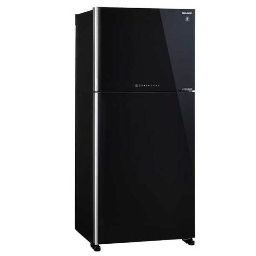 מקרר מקפיא עליון 600 ליטר Sharp SJ-4660 זכוכית שחורה שארפ