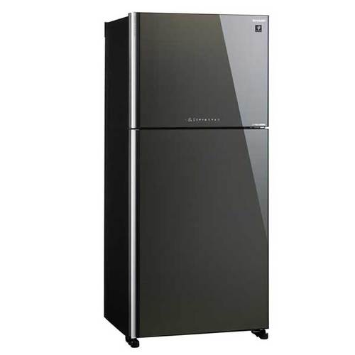 מקרר מקפיא עליון 600 ליטר Sharp SJ-4660 זכוכית אפור כהה שארפ