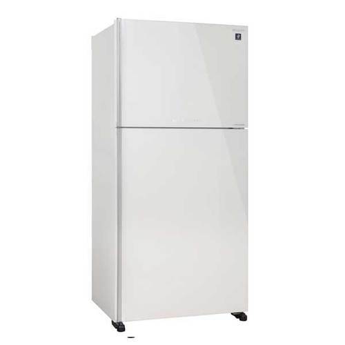 מקרר מקפיא עליון 600 ליטר Sharp SJ-4660 זכוכית לבנה שארפ