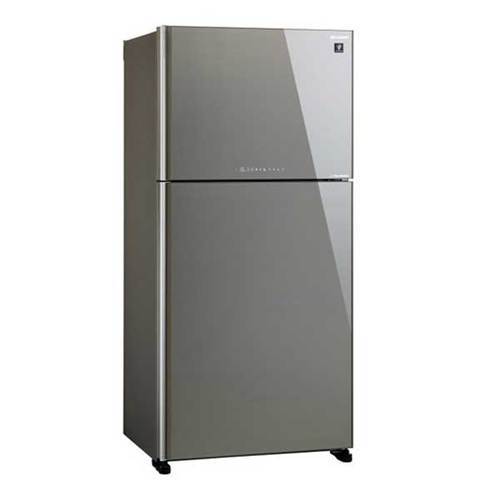 מקרר מקפיא עליון 600 ליטר Sharp SJ-4660 זכוכית סילבר שארפ
