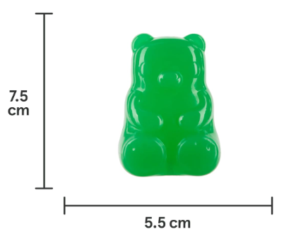 משחק לכלב בובת בארק דובי גומי - BARK Dog Toy Munchie The Bear