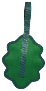 משחק לכלב בארק צעצוע עלה לעיס - BARK Green Chew Leaf Maple Scented With Hidden Reinforced Nylon Strap For Tugging