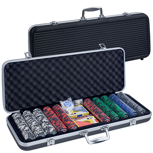 PRO POKER סט פוקר מקצועי 500 ציפים מק