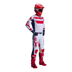 חליפת רכיבה אלפינסטארס לבן / אדום – ALPINESTARS RACER AIR RIWAY 
