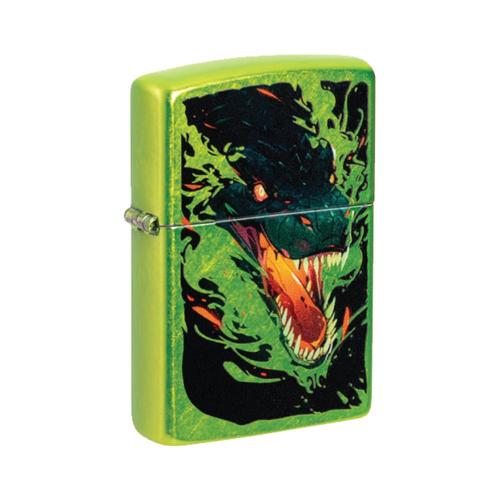 מצית זיפו דרקון ירוק זוהר - ZIPPO