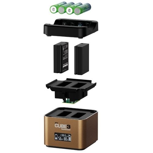 מטען כפול למצלמות Hahnel Procube3 Olympus