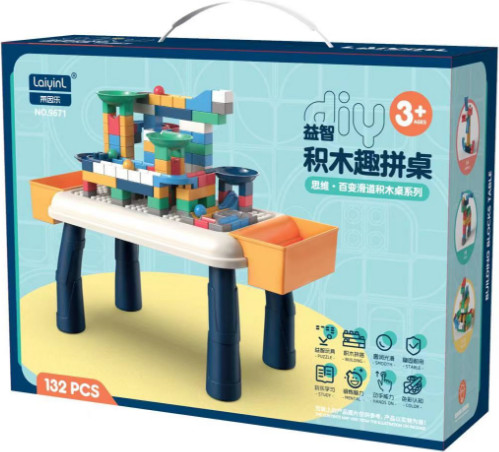 סופט בלוקס Soft Blocks ערכת שולחן + 132 אבני הרכבה קשיחים
