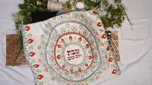 כיסוי חלות פרחוני